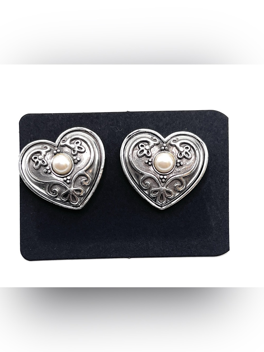 Brighton Pearl Heart Earrings - 0703